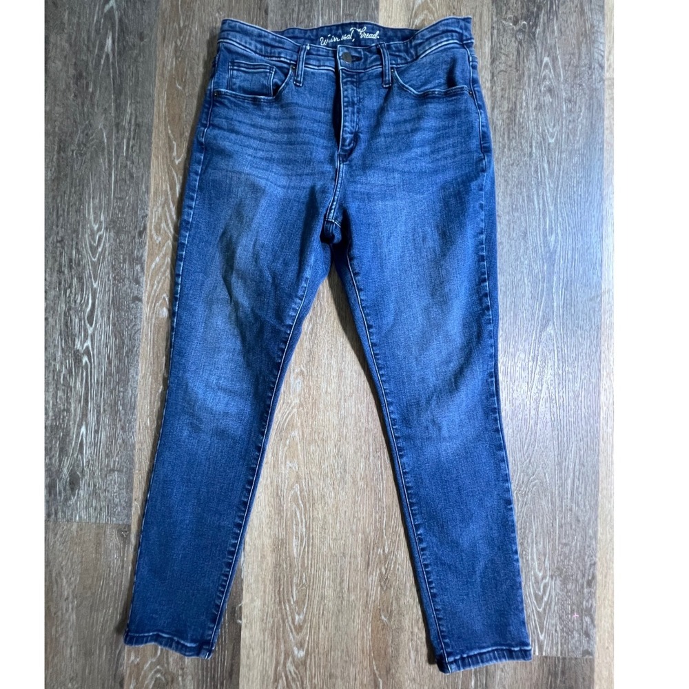 Universal Thread Skinny Jeans Women 14/32S Blue High Rise Medium Wash Stretch